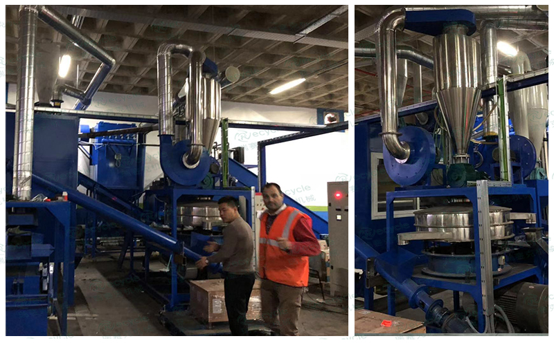 西班牙線路板分選處理設備現場圖